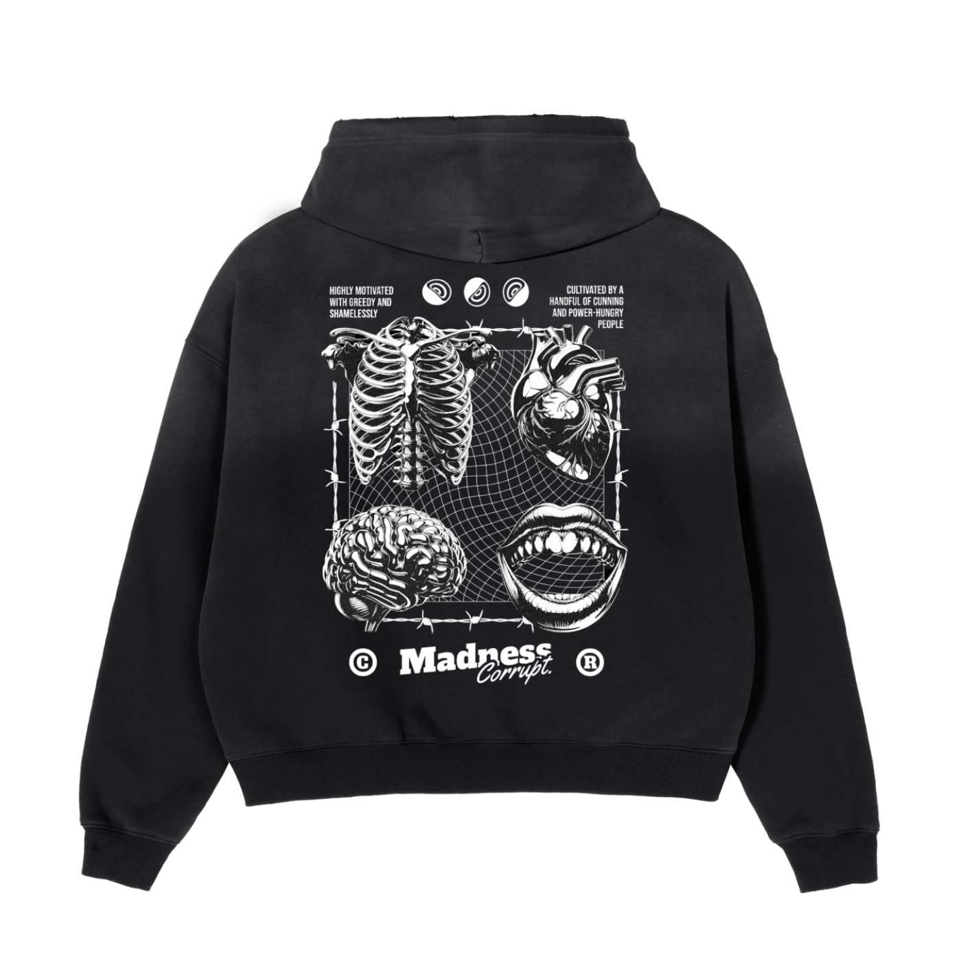 Frayed, Sunfade,Boxy,Fleece,Hoodie,noxa,clothing