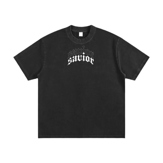 savior,Heavyweight,Vintage,Washed,Frayed,T-Shirt,Midnight,noxa,collection,suffocation